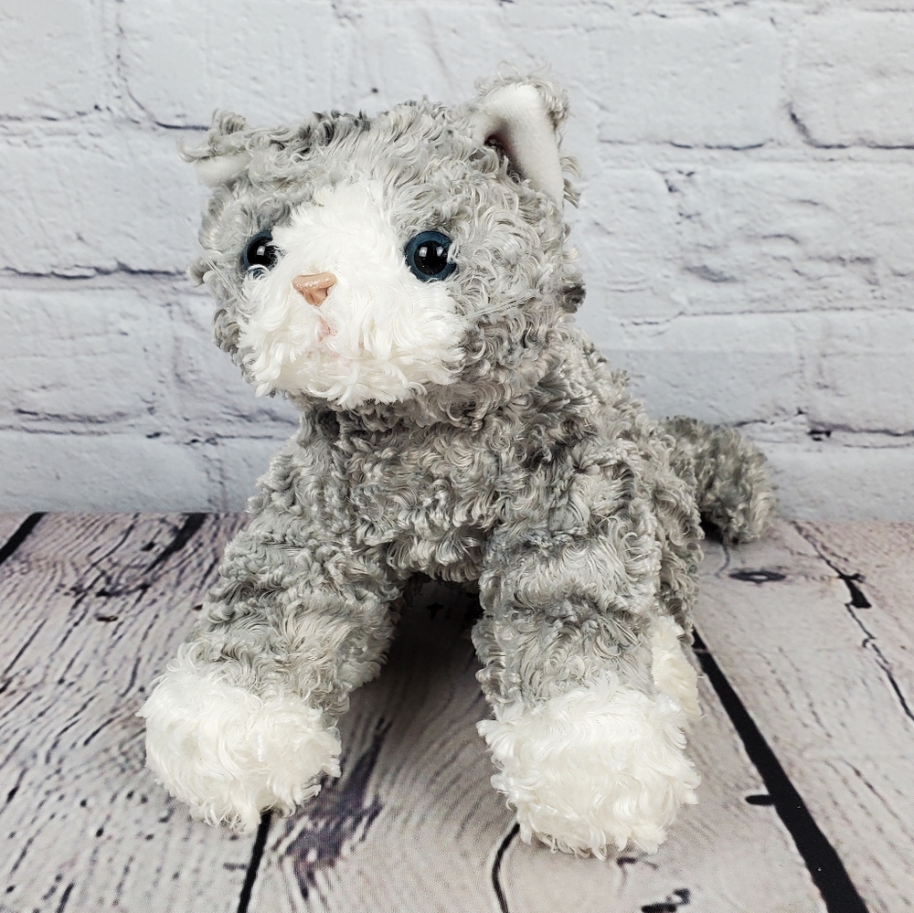 Gund Bootsie Gray White Kitty Cat Plush Stuffed Animal 10 Inch - Picture 1 of 8